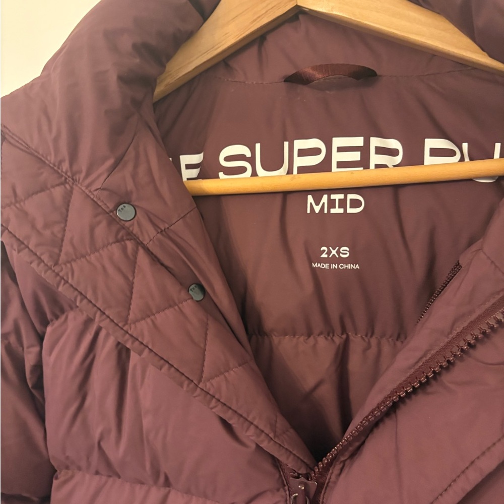 Aritzia Brown Quilted Puffer Jacket